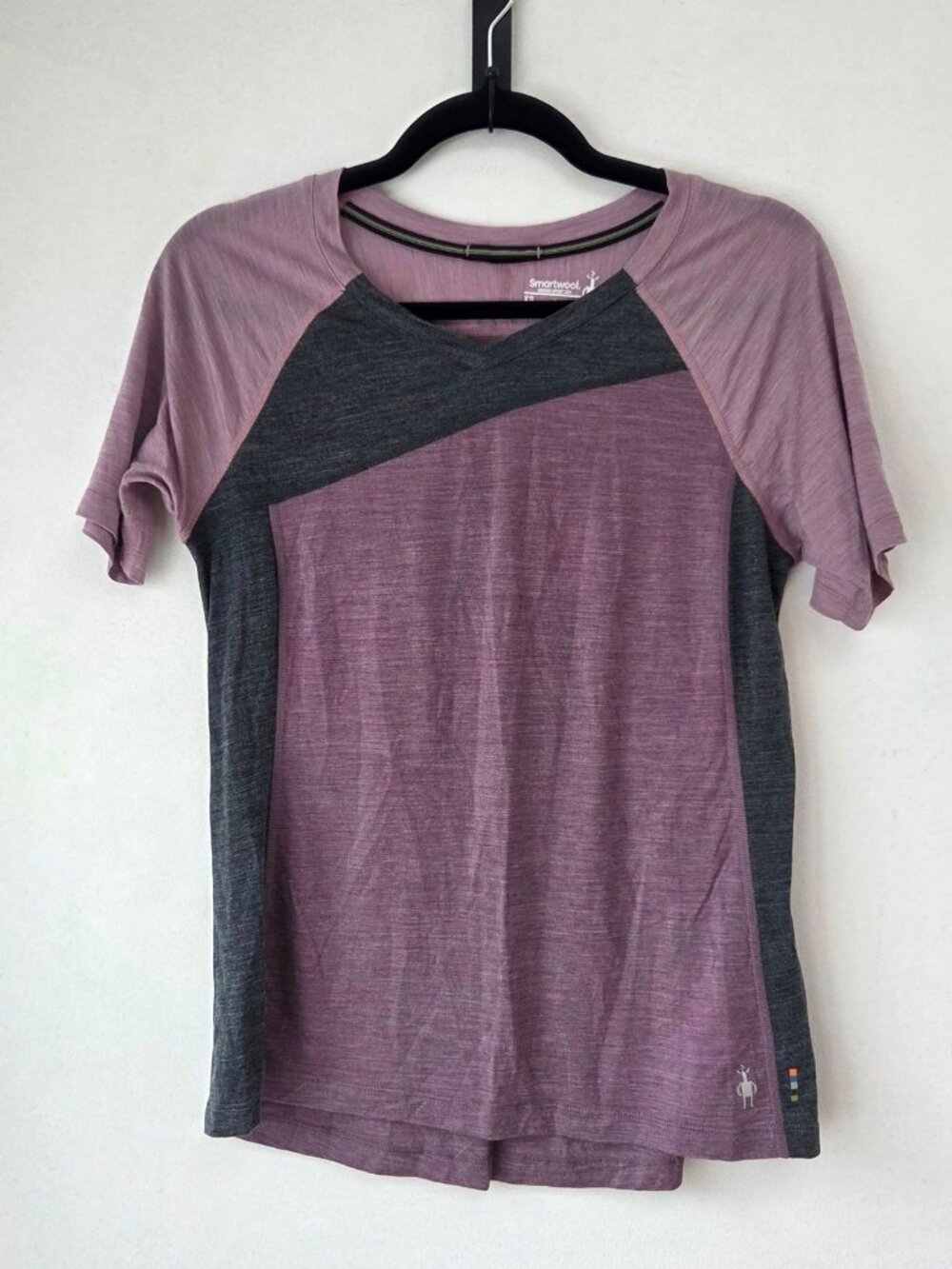 Smartwool Merino Sport 120 Purple Short Sleeve Shirt Tee Hiking Women's XS